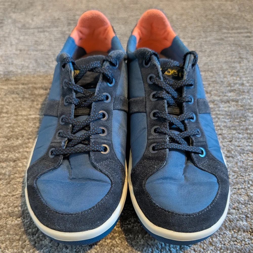Kids Navy and Coral Casual Sneakers